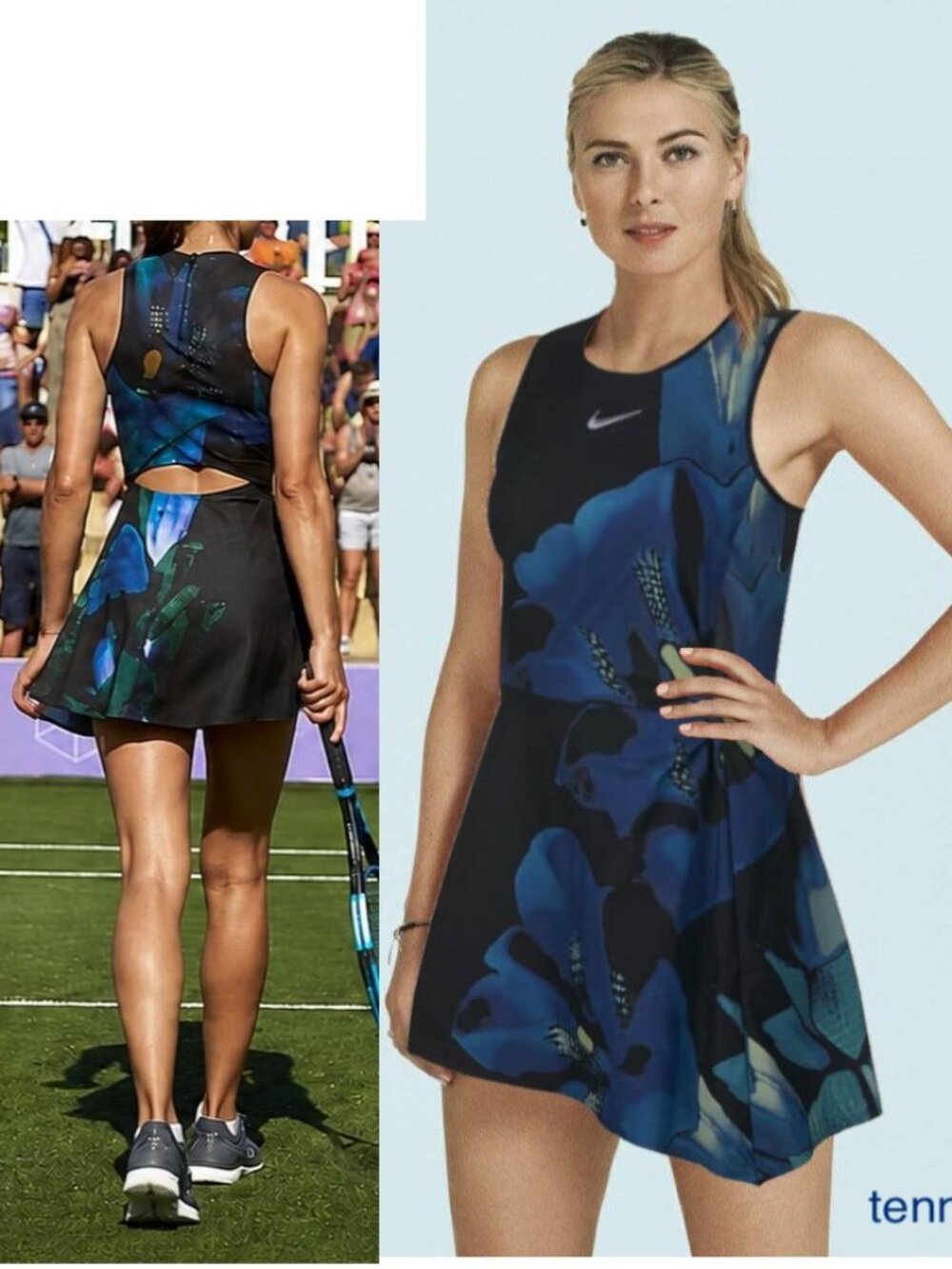 Nwt Nike Maria Sharapova Rare Tennis Dress w/ Back Zipper M Medium